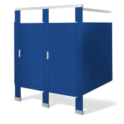 European No Site Bathroom Partitions